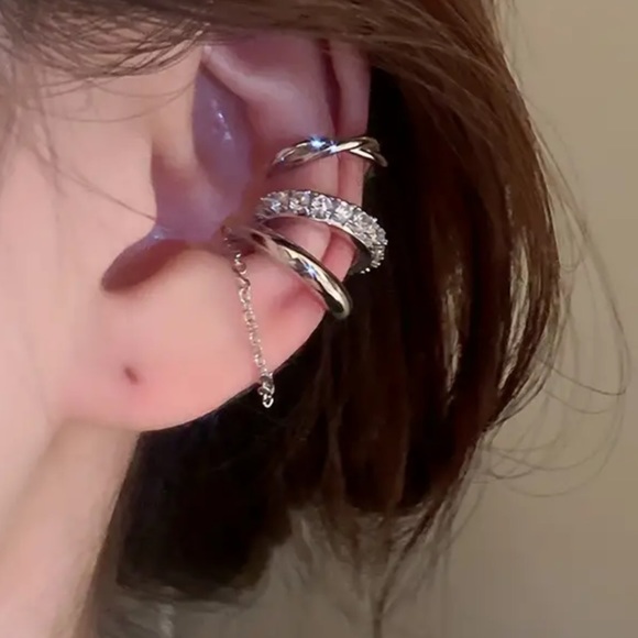 Jewelry - 3pcs Metal Ear cuffs